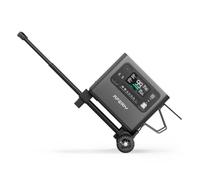 AFERIY Generateur Electrique Portable 2400W avec Chariot à Main Pliable, Battetie Nomade 2048Wh, Station Electrique Portable Charge Rapide en 1.5H, Générateur Solaire pour Camping, Garantie 7 Ans