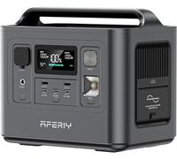 AFERIY Generateur Electrique Portable 800W, Station Electrique Portable 512Wh Charge Rapide en 1H, Générateur Solaire LFP, UPS, BMS, pour Camping/Maison/Bureau, 6Kg & Porte d'une Main, Garantie 7 Ans