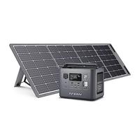 AFERIY Générateur solaire 800 W panneau solaire pliable 200 W, station d'alimentation portable 512 Wh (crête 1600 W), batterie LiFePO4, 220 V-240 V, panneau solaire pliable USB IP65