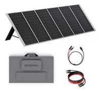 AFERIY Kit de Panneaux Solaires Portable 400W 26V, Panneau Solaire Pliable Monocristallin avec ETFE, IP65, Supports Autoportants et Ports de Sortie USB, pour Hors Réseau,Camping Noir G