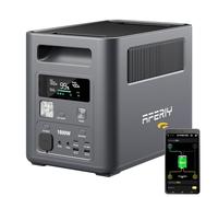 AFERIY P180 Générateur Électrique Portable, 1024Wh & 1800W (3600W Pic), Recharge Rapide 0-90% en 60 Min, Batterie Nomade LiFePO4 avec UPS, BMS, Station Électrique Solaire pour Camping, Maison, Bureau