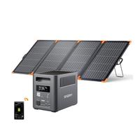 AFERIY P180 Générateur Électrique Portable 1800W 1024Wh avec Panneau Solaire Bifacial 400W Type N, Recharge 0-99% en 60 Min, Rendement 25%, Station Électrique pour Camping, Camping-car, Maison