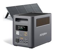 AFERIY P180 Pro Générateur Électrique Portable 1800W avec Panneau Solaire Pliable 200W, Batterie Nomade Extensible à 5120Wh