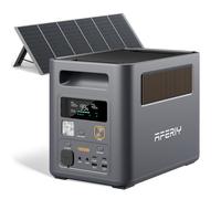 AFERIY P180 Pro Générateur Électrique Portable 1800W avec Panneau Solaire Pliable 400W, Batterie Nomade Extensible à 5120Wh
