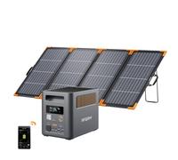 AFERIY P180 Pro Station Électrique Portable 1800W 1024Wh avec Panneau Solaire 200W Type N, Batterie Extensible 5120Wh, Recharge 0-80% en 36Min, Générateur Electrique Solaire pour Camping, Camping-car