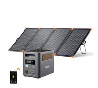 AFERIY P180 Pro Station Électrique Portable 1800W 1024Wh avec Panneau Solaire 400W Type N, Batterie Extensible 5120Wh, Recharge 0-80% en 36Min, Générateur Electrique Solaire pour Camping, Camping-car