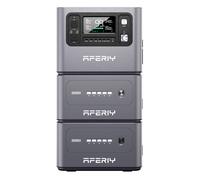 AFERIY P280 6144Wh Générateur Electrique 2800W avec 2 Batterie Supplémentaire,Station Electrique Portable Capacité Extensible