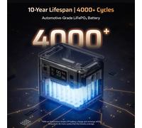 AFERIY P280 centrale électrique Portable, sortie d'onde sinusoïdale Pure 2800W AC, batterie LiFePO4 2048Wh, capacité extensible, 13 Ports de sortie 2800W Power Station