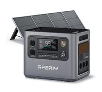 AFERIY P300 Station Électrique Portable avec 200W ETFE Panneau Solaire, 3000W 2048Wh Générateur Électrique, Batterie Nomade Extensible à 10,24kWh, 220V-240V, pour Camping, Vacances, Panne de Courant