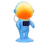 AFEXOA Réveil Enfant, Reveil Lumineux avec 7 Sonneries, Snooze, 30 Sons Apaisants et Minuterie, Lampe de Réveil Enceinte Bluetooth, Lampe de Chevet Multicolore, Cadeau pour Enfant/Garçon/Fille, Bleu
