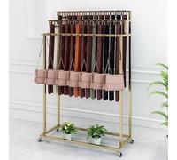 Affichage de Ceinture sur Pied,Organisateur de Cintre de Ceinture de Support de Cravate en métal de 59 Pouces,Étagère à 3 Niveaux pour écharpes châles Sacs à Main,Présentoir Commercial de vêtements