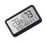 Affichage du climat intérieur avec écran d ' horloge et de, Black | Thermo-hygromètre numérique pour une utilisation en chambre, en crèche et bureau