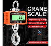 Affichage LCD numérique, balance Crance 1000 kg, portable, électronique, robuste, grue à crochet, appareil de pesage de qualité industrielle avec conversion 3 unités