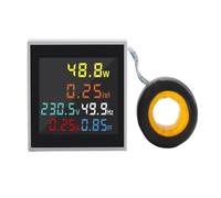 Affichage numérique 6 en 1, ampèremètre, fréquence de tension actuelle | Voltmètre à Compteur d'énergie, moniteur AC, 100A, KWH, indicateur lumineux, 22MM(AC 50-300V)