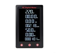 Affichage numérique AC 80-260 V 100 A avec écran LCD et alarme de surcharge pour tension, courant, puissance, consommation d'énergie, noir (ouvert)