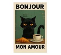 Affiche Bonjour mon amour - Affiche Canevas - Poster - Impression - 30x40cm