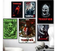 Affiche de film T-Terrifier, autocollants muraux imperméables, décor mural amovible pour salon et chambre à coucher Black5