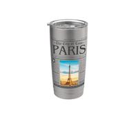 Affiche de voyage Paris Culture Française Vacances Paris Paris Gobelet isotherme en acier inoxydable double paroi