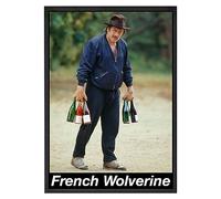 Affiche Depardieu French Wolverine - Made In France - Tableau décoration murale - Cadeau Apéro Film et Série Humour original rigolo (A3 (29,7 x 42 cm), Sans cadre)