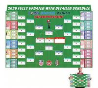 Affiche du calendrier de la Coupe du Monde 2026, Taille 210 cm * 150 cm, Produits dérivés de la Coupe du Monde 2026, Essentiel pour les fans de football, Affiche de l'événement de football, Décoration