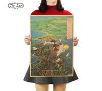 Affiche du film d'animation classique TIE LER, papier kraft, décoration intérieure, autocollant mural, papier peint, image 36 x 51,5 cm~00061