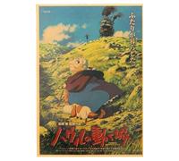 Affiche du film Howl's Moving Castle Hayao Miyazaki Anime Wall Sticker - 51 x 36 cm (Style 31)