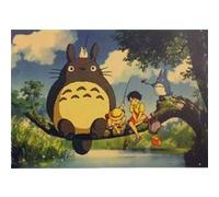 Affiche du film Totoro Mon voisin Hayao Miyazaki Sticker mural Anime - 51,5 x 36 cm (Style 36) G