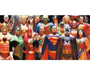 Affiche en verre Dc Comics Justice League 60 X 30 Cm Sd Toys