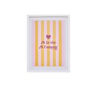 - Affiche encadrée A la vie à l'amour - 30 x 40 cm - Rose