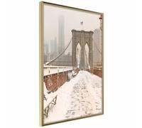 Affiche encadrée Winter in New York - 40 x 60 cm