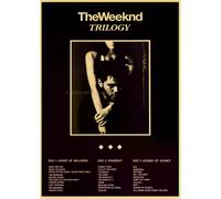 Affiche et impression vintage en papier kraft de The Weeknd, alternative abstraite et amusante, art mural moderne pour café-bar~0021