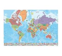 Affiche - GRUPO ERIK - Mapa Mundo Ita - Papier brillant - 61 x 91,5 cm - Décoration murale