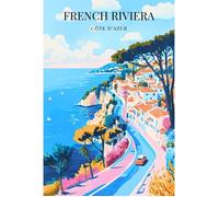 Affiche - La French Riviera - Posters de nos Régions - Format A3 - Grand 42cm x 29 7cm