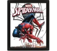 Affiche Lenticulaire 3D - MARVEL - Spiderman / Venom - 26x20 cm - Décoration Murale - Noir