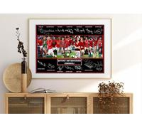 Affiche Manchester United - Impression de football - Décoration pour salon - Imprimée sur un support de haute qualité - Format A3 - Multicolore