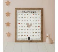 Affiche mes premières fois ourson (40x50 cm)