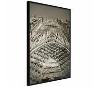 Affiche Murale Encadrée Paris Monument 20 x 30 cm - Noir