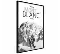 Affiche Murale Peaks of the World Mont Blanc - Noir