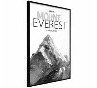 Affiche Murale Peaks of the World Mount Everest - 40 x 60 cm Noir