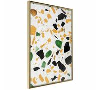 Affiche Murale Terrazzo Close-Up - 40 x 60 cm Or
