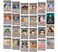 Affiche One Piece Wanted Posters 28,5 cm × 19,5 cm - Nouvelle édition - Luffy 1,5 Milliard - Lot de 24