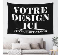 Affiche personnalisée Tapisserie Personnalisable Avec Photo Texte Poster de Vacances Tenture Murale pour Salon Chambre Décor Anniversaire Mariage Cadeau de Remise des Diplômes 203 cm x 152 cm