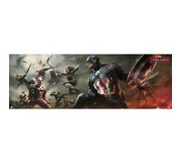 Grupo Erik Poster Captain America Civil War Marvel | 53 x 158 cm - Format Vertical, Affiche de Film