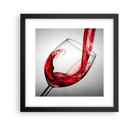 Affiche Poster 30x30cm Tableaux Image Photo Boisson verre vin Wall Art