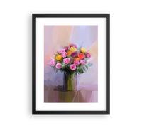 Affiche Poster 30x40cm Tableaux Image Photo Fleurs Vase Graphiques Wall Art