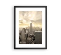 ARTTOR Poster Cadre Noir 30x40 cm Affiche Architecture Villes - 2630 - P2B