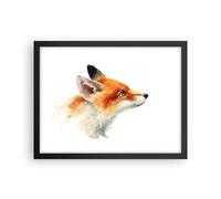 Affiche Poster 40x30cm Tableaux Image Photo renard animal nature Wall Art