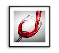 Affiche Poster 40x40cm Tableaux Image Photo Boisson verre vin Wall Art