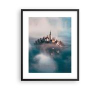 Affiche Poster 40x50cm Tableaux Image Photo Alpes Bled Église Wall Art
