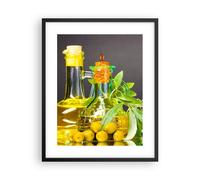 Affiche Poster 40x50cm Tableaux Image Photo Bouteille pot olive huile Wall Art